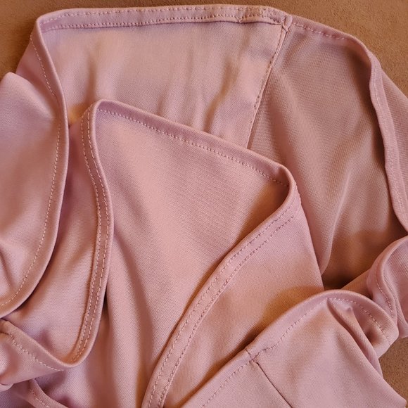 David's Bridal, Maxi Dress: Dusty Rose, lace and sheer  HEMMED - Picture 5 of 8